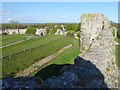 TQ6404 : Pevensey Castle - Looking towards the Eastern Gate by Rob Farrow