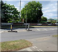 Pedestrian refuge in Hampton Court Way, East Molesey