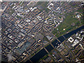 Glasgow city centre from the air