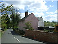 Pink house near Boxted Mill