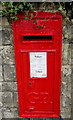 King George V postbox in a  Merthyr Mawr Road (North) wall, Bridgend