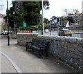 Bench at the southern end of  Merthyr Mawr Road (North), Bridgend 