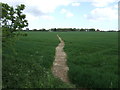 Footpath over field to Bentley Road