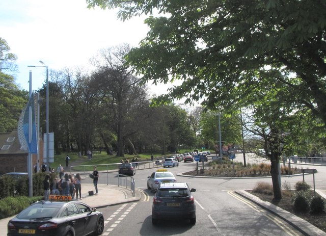 Roundabout on Abbey Street, Bangor