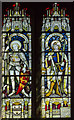 SK6943 : Stained glass window, St Peter's church, East Bridgford by Julian P Guffogg
