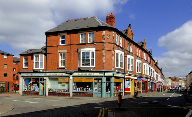 Pitt Street and Worcester Street in Wolverhampton