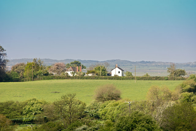 Braunton Burrows is the backdrop to houses on Upcott Hill