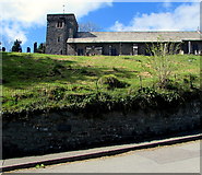 SN9347 : Hilltop church in Llangammarch Wells, Powys by Jaggery