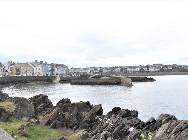 View SW towards the 'Long Hole' harbour at Bangor