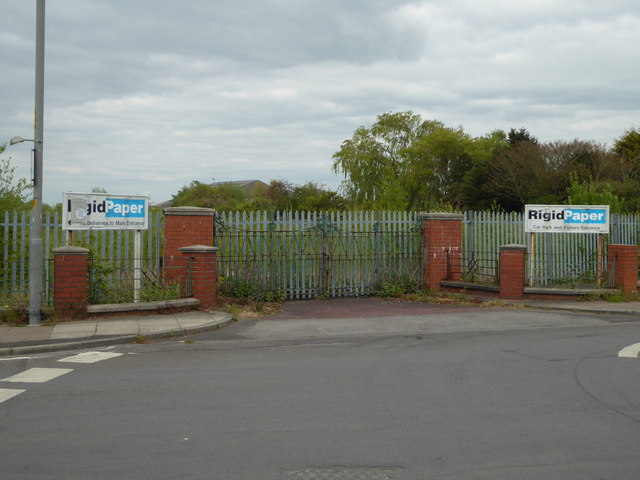 Demolished paper mill, Selby