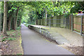 Hill End station platform looking towards Hill End Lane