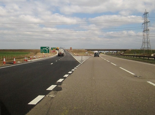 Brocklesby  Interchange  on  A180  slip  road  to  A160