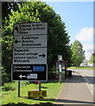 Directions sign, Cainscross Road, Stroud