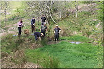 SO1807 : Pond clearance, Silent Valley Local Nature Reserve by M J Roscoe