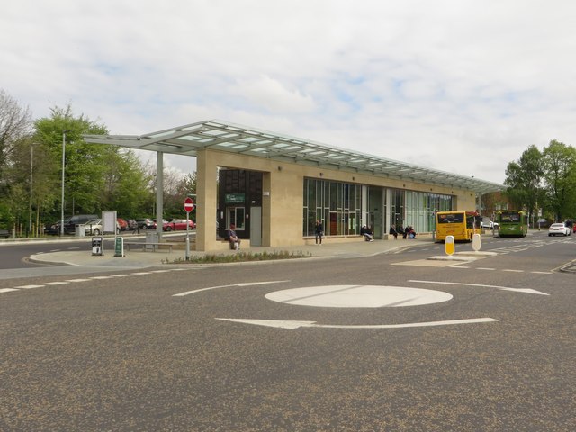 The roadside stands of Hexham Bus Station