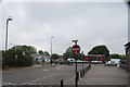 View of the A12 from outside Redbridge tube station