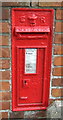 Close up, Edward VII postbox on The Avenue, Witham