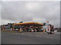 TL6363 : Shell petrol station on High Street, Newmarket by David Howard