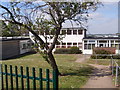 Almond Hill School, facing main reception, hilltop view