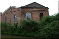 Railway works building by the Grand Union Canal