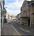 Down Gloucester Street in Stroud town centre