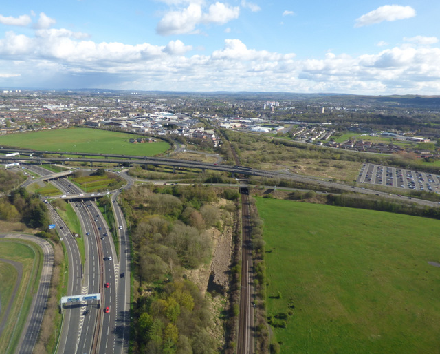 St James interchange from the air