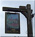 Sign for the Shaftmoor public house, Hall Green
