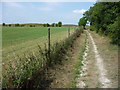 Figsbury Ring, path from the car park