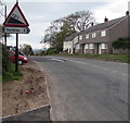 Warning sign - steep descent ahead, Highfield Road, Lydney 