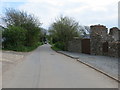 Road at the entrance to Goonvrea Farm