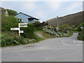 Road junction in Porthtowan