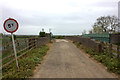 Cycle route 6 bridge over the railway near Castlethorpe