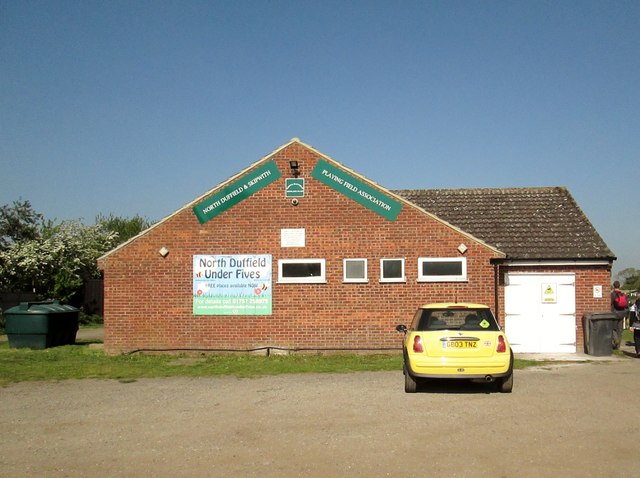 Pavilion  at  North  Duffield  playing  field