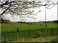NZ1151 : Playing fields at Consett Rugby Club by Robert Graham