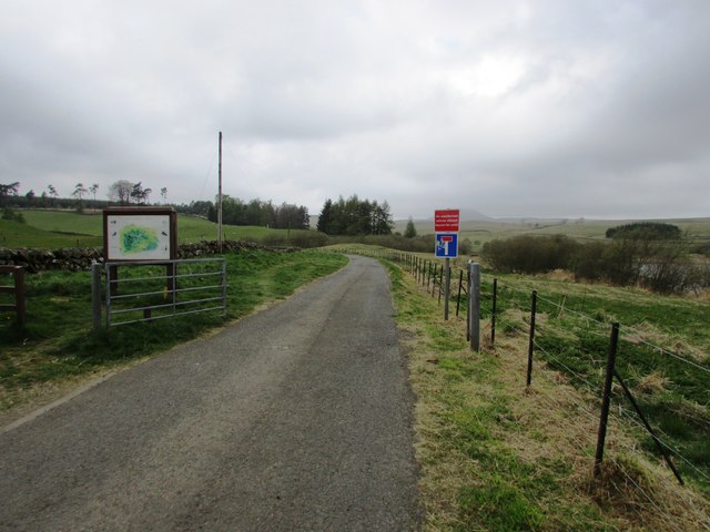 Road from Holl Reservoir, Lomond Hills