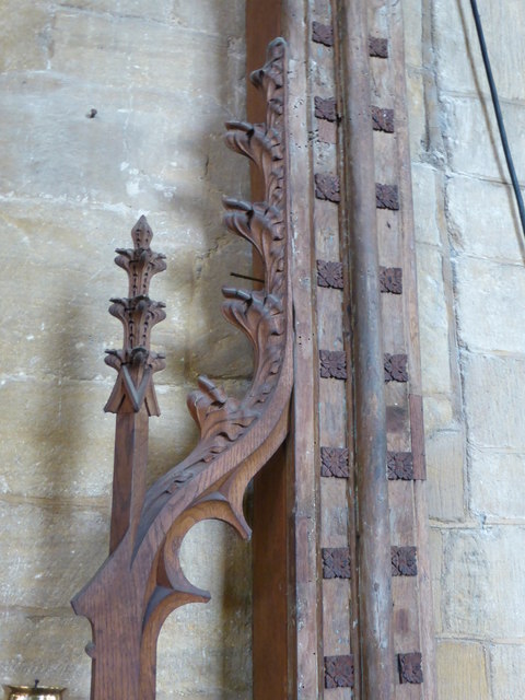 Church of All Saints:  Detail on rood screen