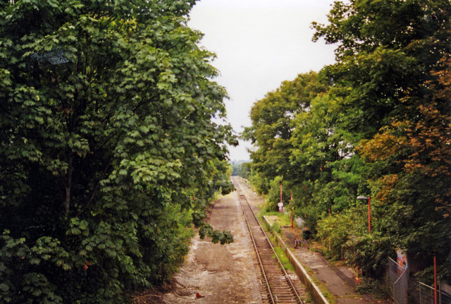 Morden Road Halt, under reconstruction for Croydon Tramlink, 1998