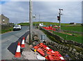 Footpath sign at the top of Halifax FP180