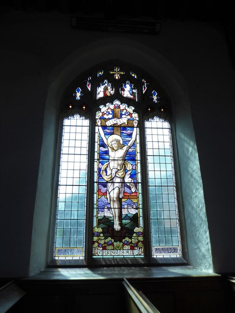St Botolph, Banningham: stained glass window (2)
