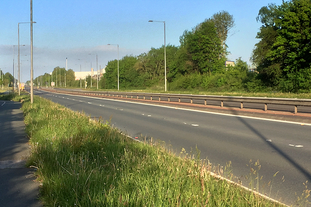 The A580 (East Lancs Road) at Knowsley