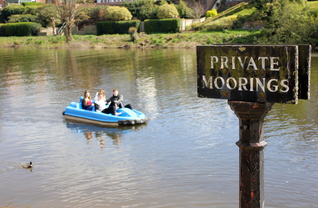 Pedalo on the River Dee