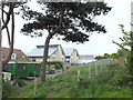 Modern houses on Bowleaze Coveway near the Roman Temple