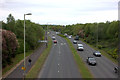 Thamesdown Drive looking west from the footbridge