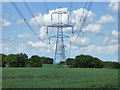 Power line east of Letchworth Garden City