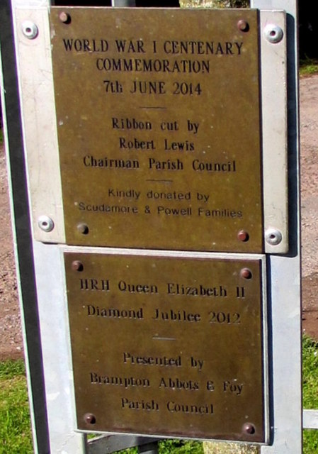 Two plaques, Brampton Abbotts, Herefordshire