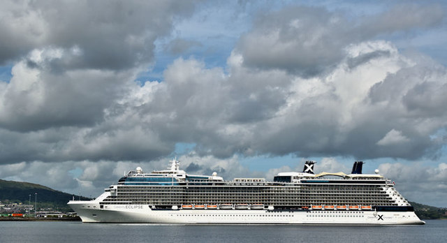 The "Celebrity Eclipse", Belfast Lough (May 2017)