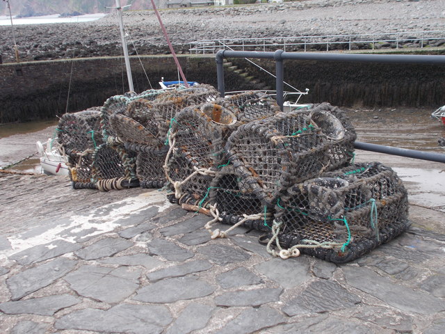 Lobster Pots - on Harbour side