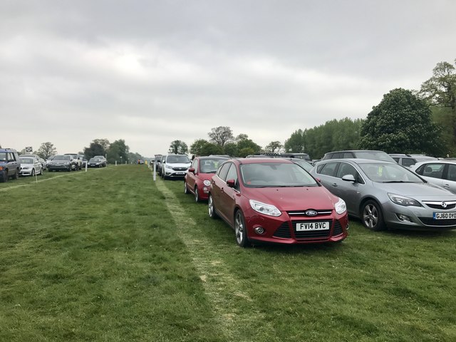 Car parking at Badminton Horse Trials