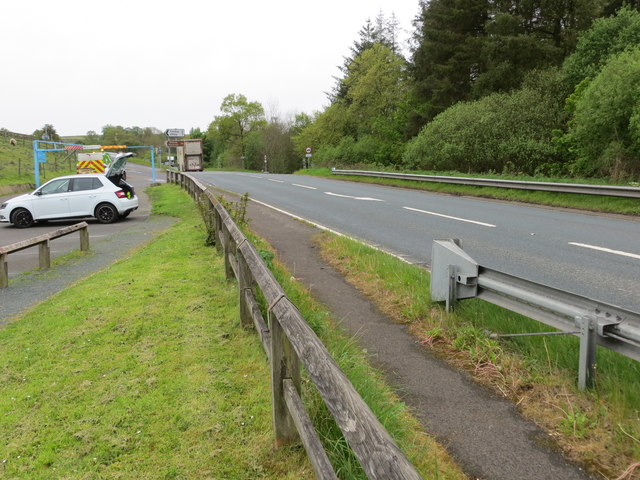 Road (A59) from Harrogate to Skipton passing through Blubberhouses
