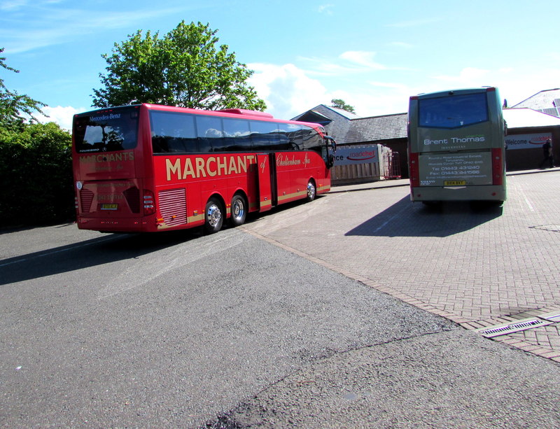 Marchants of Cheltenham Spa coach in... Â© Jaggery :: Geograph Britain